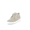 basket montante vert kaki en cuir